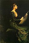 Lady with a Lute by Thomas Dewing